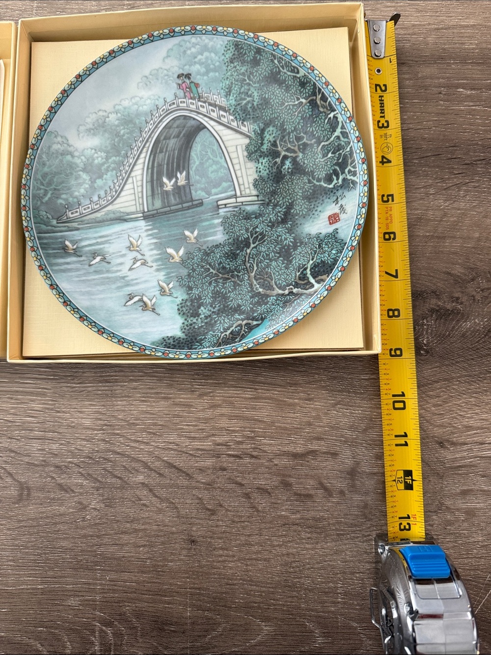“The Jade Belt Bridge” Elegant Collector Porcelain Plate - Picture 2 of 3